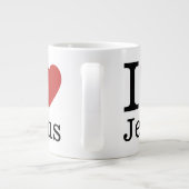 I Love Jesus ❤️ CUSTOMIZABLE Jumbo Mug ジャンボコーヒーマグカップ (裏面)