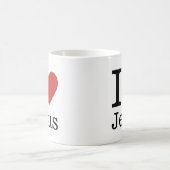 I Love ❤️ Jesus CUSTOMIZABLE MUG コーヒーマグカップ (中央)