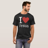 I Love Jesus ❤️ Customizable Tシャツ (正面フル)