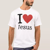 I Love Jesus ❤️ Customizable Tシャツ (正面)