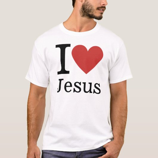 I Love Jesus ❤️ Customizable Tシャツ (正面)