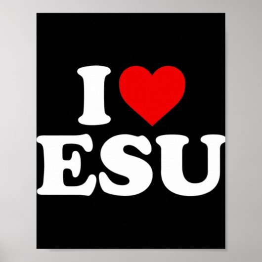 I Love Jesus - Heart T-ShirtFeatures a red heart.  ポスター (正面)