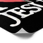 I Love Jesus Retro Christian Religious For Men Wom ポスター (角)