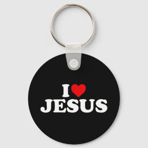 I Love Jesus - T-Shirtハートの特徴赤いハート。 キーホルダー