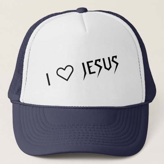 "I LOVE JESUS" TRUCKER HAT BY 303TATTOO キャップ (正面)