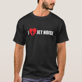 I Love Jet Noise Aviationハート Tシャツ