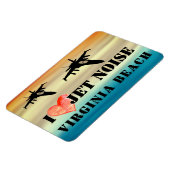 I Love Jet Noise Virginiaビーチ マグネット (左側)