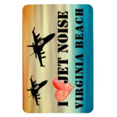 I Love Jet Noise Virginiaビーチ マグネット (縦)