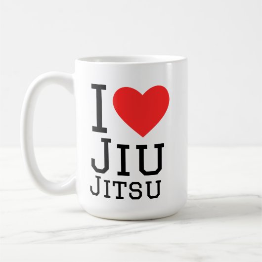 I love Jiu jitsu コーヒーマグカップ (左)