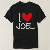I Love Joel Name Personalized Men Guy BFF Friend H Tシャツ (デザイン正面)