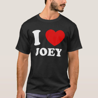 I Love Joey IハートジョーイおもしろいTシャツ Tシャツ
