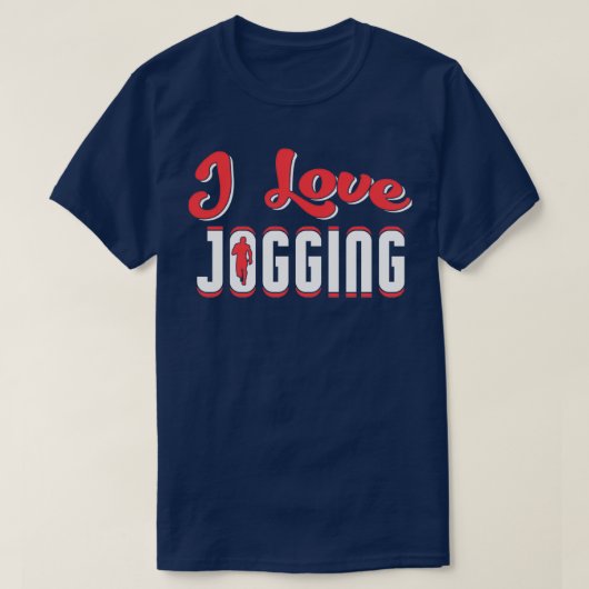 I love jogging 1 tシャツ (デザイン正面)