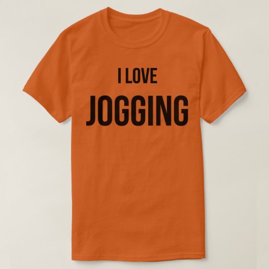 I Love Jogging 5 Tシャツ (デザイン正面)