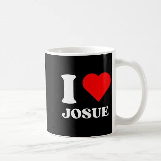 I Love Josue I Heart Josue Name Y2k Valentines Day コーヒーマグカップ (右)