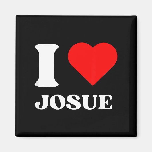 I Love Josue I Heart Josue Name Y2k Valentines Day マグネット (正面)