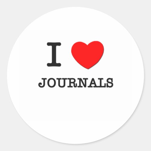 I Love Journal ラウンドシール (正面)