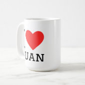 I love Juan  コーヒーマグカップ (正面左)