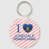 I Love Junedale, PA キーホルダー (正面)