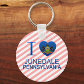 I Love Junedale, PA キーホルダー (正面)