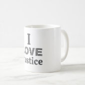 I Love Justice Coffee Mug コーヒーマグカップ (正面右)