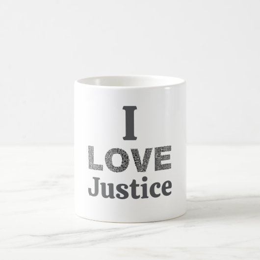 I Love Justice Coffee Mug コーヒーマグカップ (中央)