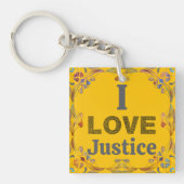 I Love Justice Keychain キーホルダー (正面)