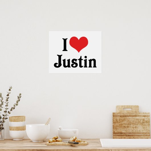 I Love Justin ポスター (キッチン)