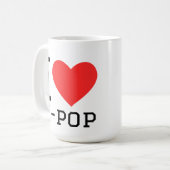 I love k-pop コーヒーマグカップ (正面左)