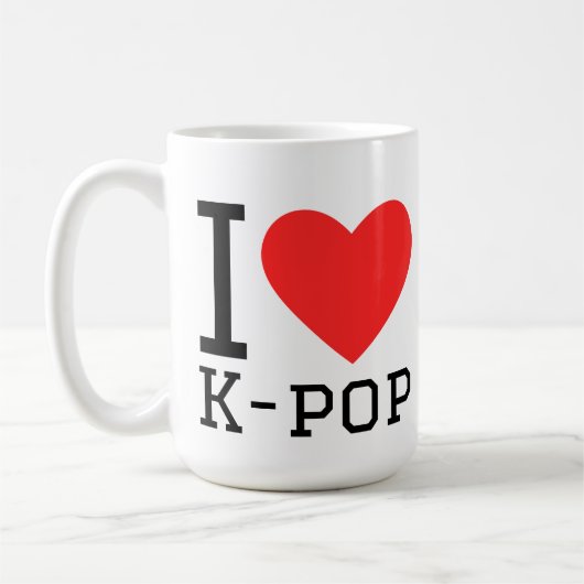 I love k-pop コーヒーマグカップ (左)