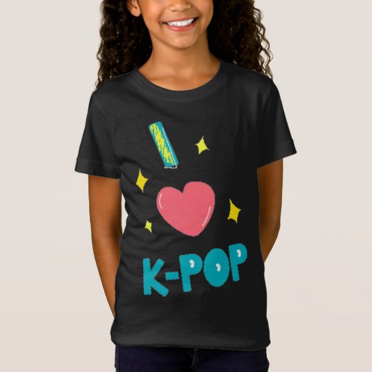 I LOVE K-POP Tシャツ (正面)