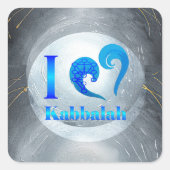 I love Kabbalah  スクエアシール (正面)