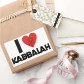 I love Kabbalah 長方形シール (ギフト)