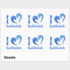 I love Kabbalah Rectangular Sticker スクエアシール