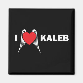 I Love Kaleb Square Magnet マグネット
