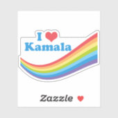 I Love Kamala Rainbow Laptop シール (シート)