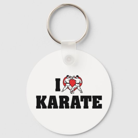 I Love Karate Keychain キーホルダー (正面)