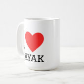 I love kayak コーヒーマグカップ (正面左)