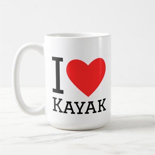 I love kayak コーヒーマグカップ (左)