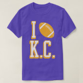 I Love KC RedYellow Tシャツ (デザイン正面)