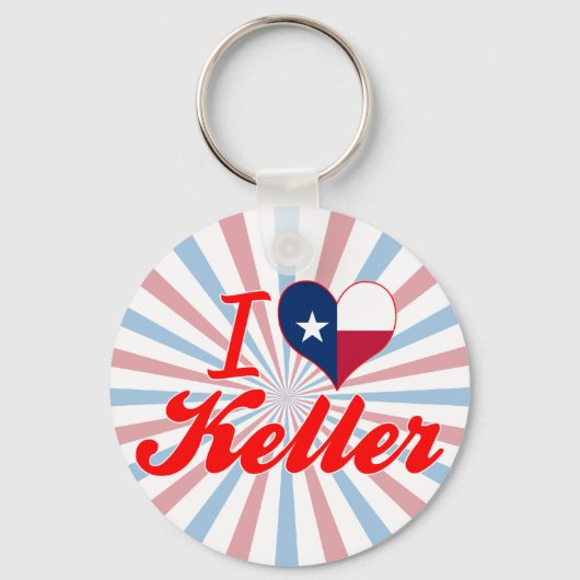 I Love Keller,テキサス州 キーホルダー (正面)