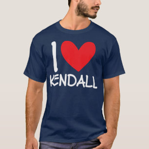 I Love Kendall名ガールパーソナライズされた女BFF Fr Tシャツ