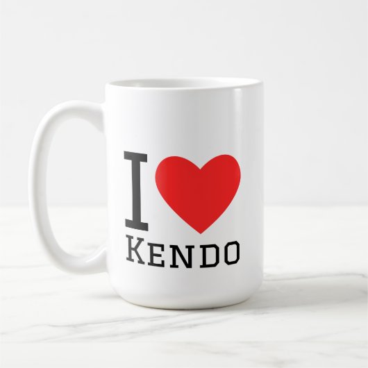 I love kendo コーヒーマグカップ (左)
