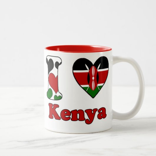 I love Kenya ツートーンマグカップ (右)