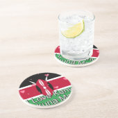 I Love Kenya and "Hakuna Matata"アートプリント コースター (側面)