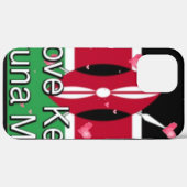 I Love Kenya and "Hakuna Matata"アートプリント Case-Mate iPhoneケース (裏面 (横))