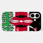 I Love Kenya and "Hakuna Matata"アートプリント Case-Mate iPhoneケース (裏面 (横))