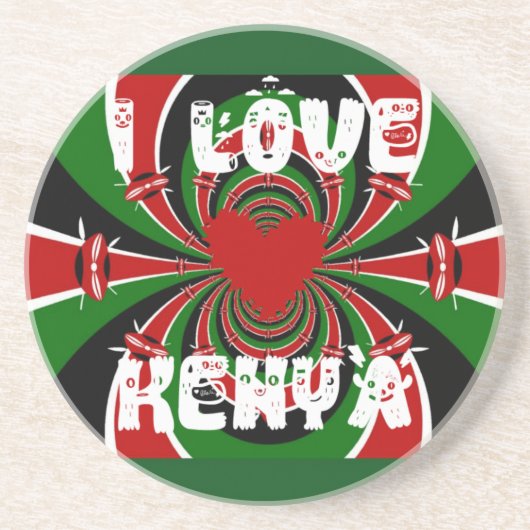 I Love Kenya Hakuna Matata Gives コースター (正面)