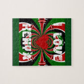 I Love Kenya Hakuna Matata Gives ジグソーパズル (横)