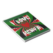 I Love Kenya Hakuna Matata Gives ノートパッド (アングル)