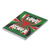 I Love Kenya Hakuna Matata Gives ノートパッド (回転)